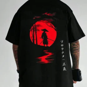 Crimson Moon Samurai Tee
